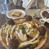   at Aba's Falafel in Rhinebeck