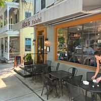 Store front at Aba's Falafel in Rhinebeck