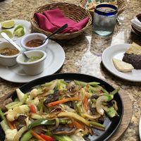 Vegan fajitas  at Casa Tequila in Cancun