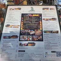 Menu at Casa Tequila in Cancun