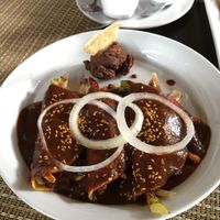 Enchiladas at Casa Tequila in Cancun