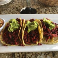 Vegan taco at Casa Tequila in Cancun