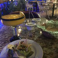 Mango margarita & guacamole  at Casa Tequila in Cancun