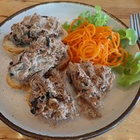 Jackfruit 'tuna' melt at Hua Hin Vegan Cafe and Wine in Hua Hin