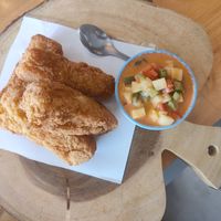 Fried Mac​ and Cheese at Hua Hin Vegan Cafe and Wine in Hua Hin