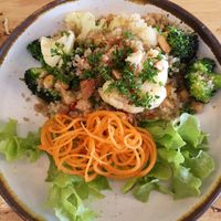 Chickpea Quinoa Cauliflower salad at Hua Hin Vegan Cafe and Wine in Hua Hin