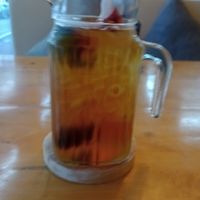 Four berries iced tea at Hua Hin Vegan Cafe and Wine in Hua Hin