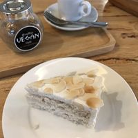 Almond cake  at Hua Hin Vegan Cafe and Wine in Hua Hin