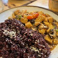 Teriyaki tofu   at Hua Hin Vegan Cafe and Wine in Hua Hin
