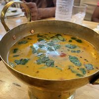 Tom yum soup  at Hua Hin Vegan Cafe and Wine in Hua Hin