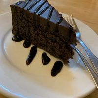 Incredible chocolate cake  at Hua Hin Vegan Cafe and Wine in Hua Hin