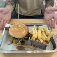 This mushroom burger is next level   at Hua Hin Vegan Cafe and Wine in Hua Hin