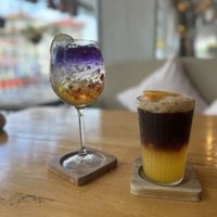 The drinks are always so pretty !  at Hua Hin Vegan Cafe and Wine in Hua Hin