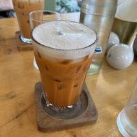 Thai Tea iced   at Hua Hin Vegan Cafe and Wine in Hua Hin