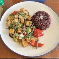 Tofu stir fry   at Hua Hin Vegan Cafe and Wine in Hua Hin