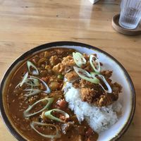 Japanese curry with fried tofu 150baht at Hua Hin Vegan Cafe and Wine in Hua Hin