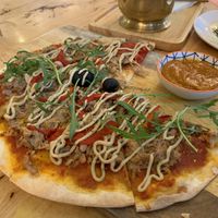 Pizza at Hua Hin Vegan Cafe and Wine in Hua Hin