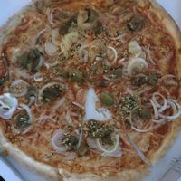 Vegan pizza.

Photo by: Tamara M. F. on Facebook at Pizzeria Verdi Verdi in Zalec