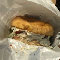 Falafel brother does delivery with ubereats. And I had this delivered. 
It's avegan burger with fries and a salad 
Very delicious and highly recommend  at Falafel Brothers - Minato in Tokyo