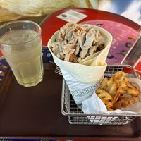 Karaage pita  at Falafel Brothers - Minato in Tokyo