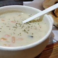 Vegan "clam" chowder at Falafel Brothers - Minato in Tokyo