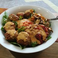 Falafel salad bowl! at Falafel Brothers - Minato in Tokyo