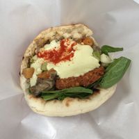 Full falafel sandwich  at Falafel Brothers - Minato in Tokyo