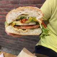 Hummus and veggie sandwich  at MiaCucina - Fuxin in Taipei