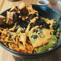 Smoked tofu bowl at Tribe Organic in Shanghai