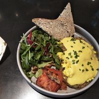 Vegan tofu scramble brunch at Tribe Organic in Shanghai