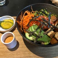 Smoked tofu bowl. More sauce next time plz at Tribe Organic in Shanghai