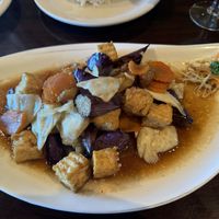 Eggplant with tofu (added cabbage)  at Ahan Thai Kitchen in Fernandina Beach