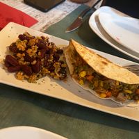 Taco de jack fruit. at Chef Momo in Cartagena