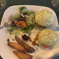 Vegan burger   at Chef Momo in Cartagena