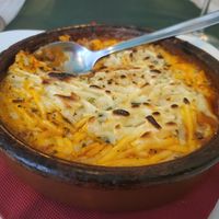 Lentil Mousaka with Vegan Cheese ( think it was cashew cheese) at Chef Momo in Cartagena