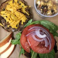 Black Bean Burger at Wicked Fitness Healthy Kitchen in Myrtle Beach