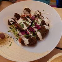 Hummus plate at Green Lab in Montpellier