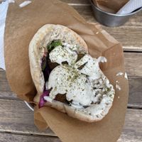 Super chic pita wrap  at Green Lab in Montpellier