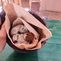 Red kiss at Green Lab in Montpellier