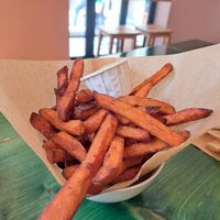 Sweet potato fries at Green Lab in Montpellier