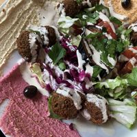 More than one hummus  at Green Lab in Montpellier