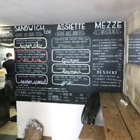 Menu at Green Lab in Montpellier