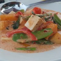 Tofu Mango Curry (red curry) at Thai House in Eureka Springs