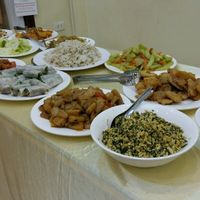 vegan feast ^^ at Loving Hut - Ba Dinh in Hanoi