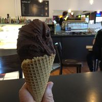 chocolate sorbet  at Kaffee Eis in Wellington