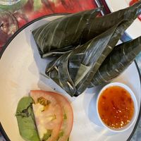 Jackfruit parcels!   at Balinese Spice Magic in Wollongong