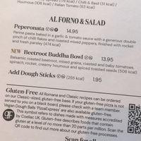 vegan menu - pasta & salad  at Pizza Express in Wokingham