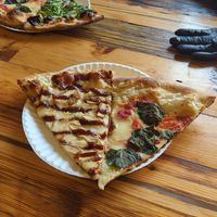 Vegan options ready to go at Nice Slice in Providence