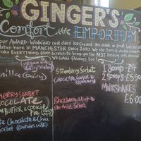 Menu at Ginger's Comfort Emporium in Manchester