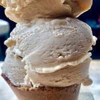 Toasted coconut milk  at Ginger's Comfort Emporium in Manchester